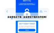 企业密信点下载（企业密信下载的文件在哪）
