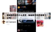 蝙蝠聊天软件什么原理（蝙蝠聊天软件是哪个公司）