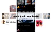 soul聊天加密（soul 加密友）