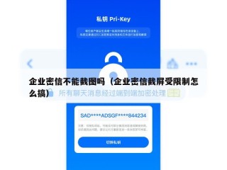 企业密信不能截图吗（企业密信截屏受限制怎么搞）