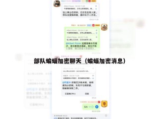 部队蝙蝠加密聊天（蝙蝠加密消息）