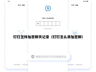 钉钉怎样加密聊天记录（钉钉怎么添加密聊）