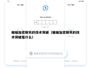 蝙蝠加密聊天的技术突破（蝙蝠加密聊天的技术突破是什么）