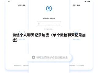 微信个人聊天记录加密（单个微信聊天记录加密）