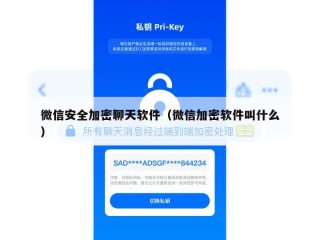 微信安全加密聊天软件（微信加密软件叫什么）