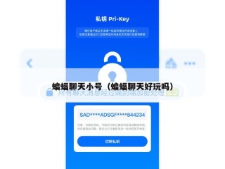 蝙蝠聊天小号（蝙蝠聊天好玩吗）