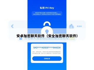 安卓加密聊天软件（安全加密聊天软件）