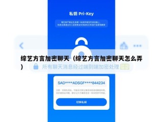 综艺方言加密聊天（综艺方言加密聊天怎么弄）
