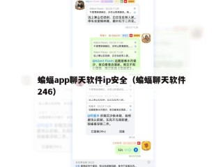 蝙蝠app聊天软件ip安全（蝙蝠聊天软件246）