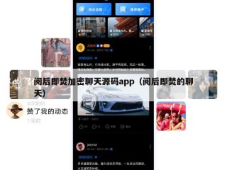 阅后即焚加密聊天源码app（阅后即焚的聊天）