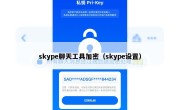 skype聊天工具加密（skype设置）