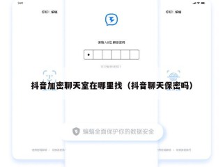 抖音加密聊天室在哪里找（抖音聊天保密吗）