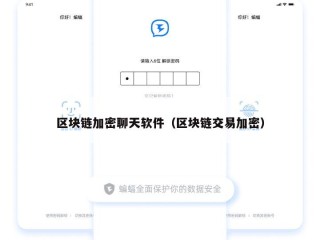 区块链加密聊天软件（区块链交易加密）