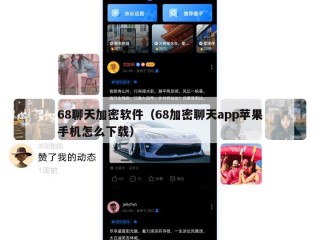 68聊天加密软件（68加密聊天app苹果手机怎么下载）
