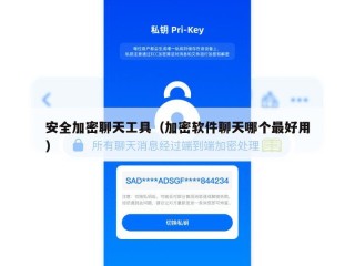安全加密聊天工具（加密软件聊天哪个最好用）