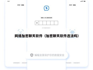 网络加密聊天软件（加密聊天软件违法吗）