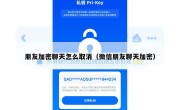 朋友加密聊天怎么取消（微信朋友聊天加密）