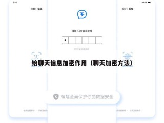 给聊天信息加密作用（聊天加密方法）