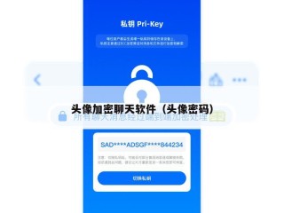 头像加密聊天软件（头像密码）