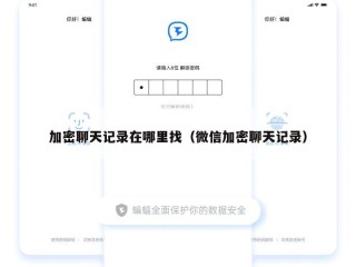 加密聊天记录在哪里找（微信加密聊天记录）