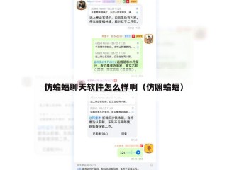 仿蝙蝠聊天软件怎么样啊（仿照蝙蝠）