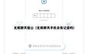 无痕聊天窗口（无痕聊天手机会有记录吗）