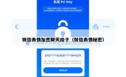 微信表情加密聊天段子（微信表情秘密）