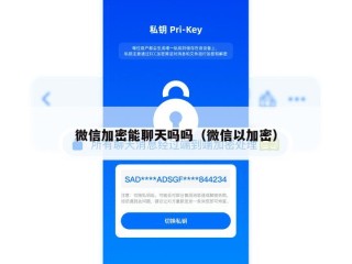 微信加密能聊天吗吗（微信以加密）