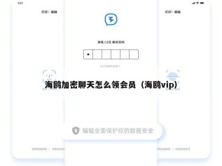 海鸥加密聊天怎么领会员（海鸥vip）