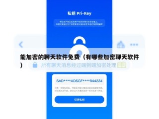 能加密的聊天软件免费（有哪些加密聊天软件）