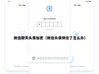 微信聊天头像加密（微信头像锁住了怎么办）