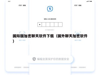 国际版加密聊天软件下载（国外聊天加密软件）