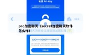 pro加密聊天（secret加密聊天软件怎么样）