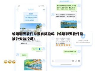 蝙蝠聊天软件举报有奖励吗（蝙蝠聊天软件能被公安监控吗）