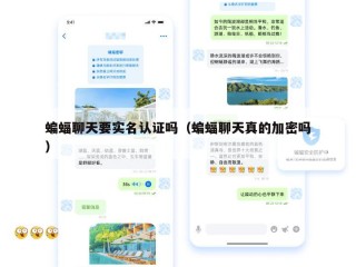 蝙蝠聊天要实名认证吗（蝙蝠聊天真的加密吗）
