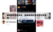蝙蝠聊天撤回消息（蝙蝠撤回的信息可以恢复吗）