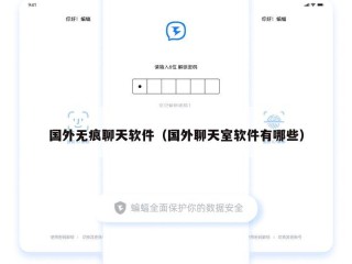 国外无痕聊天软件（国外聊天室软件有哪些）