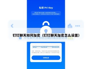 钉钉聊天如何加密（钉钉聊天加密怎么设置）