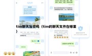 tim聊天加密吗（tim的聊天文件在哪里）