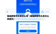 蝙蝠群聊天头像怎么换（蝙蝠群聊天头像怎么换图片）
