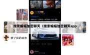 搜索蝙蝠加密聊天（搜索蝙蝠加密聊天app）