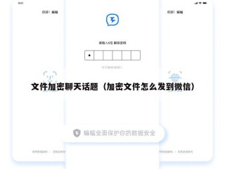 文件加密聊天话题（加密文件怎么发到微信）