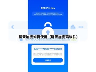 聊天加密如何使用（聊天加密码软件）