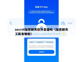secret加密聊天软件靠谱吗（加密聊天工具有哪些）