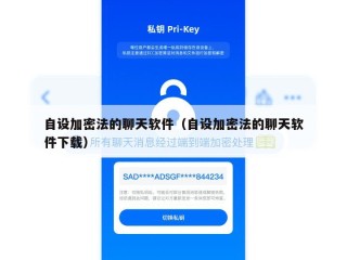 自设加密法的聊天软件（自设加密法的聊天软件下载）