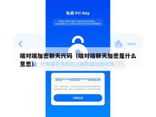 端对端加密聊天代码（端对端聊天加密是什么意思）