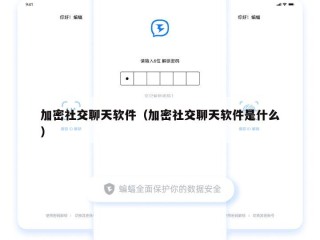 加密社交聊天软件（加密社交聊天软件是什么）