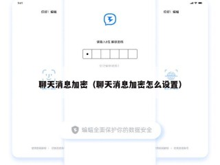 聊天消息加密（聊天消息加密怎么设置）
