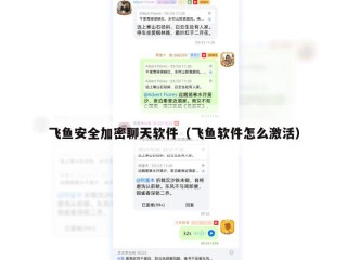 飞鱼安全加密聊天软件（飞鱼软件怎么激活）