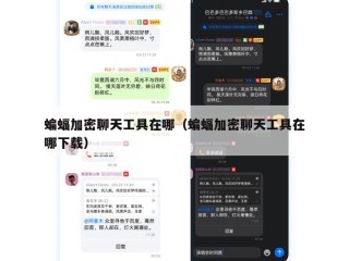 蝙蝠加密聊天工具在哪（蝙蝠加密聊天工具在哪下载）